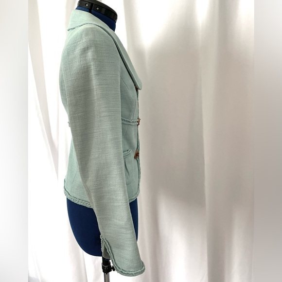Classiques Entier Robin’s Egg Blue Blazer with Button/Snaps - Picture 5 of 14